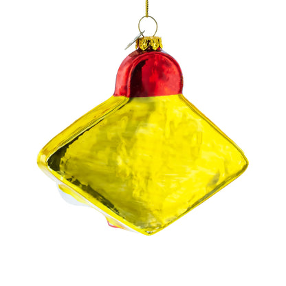 Casino Sign Glass Christmas Ornament