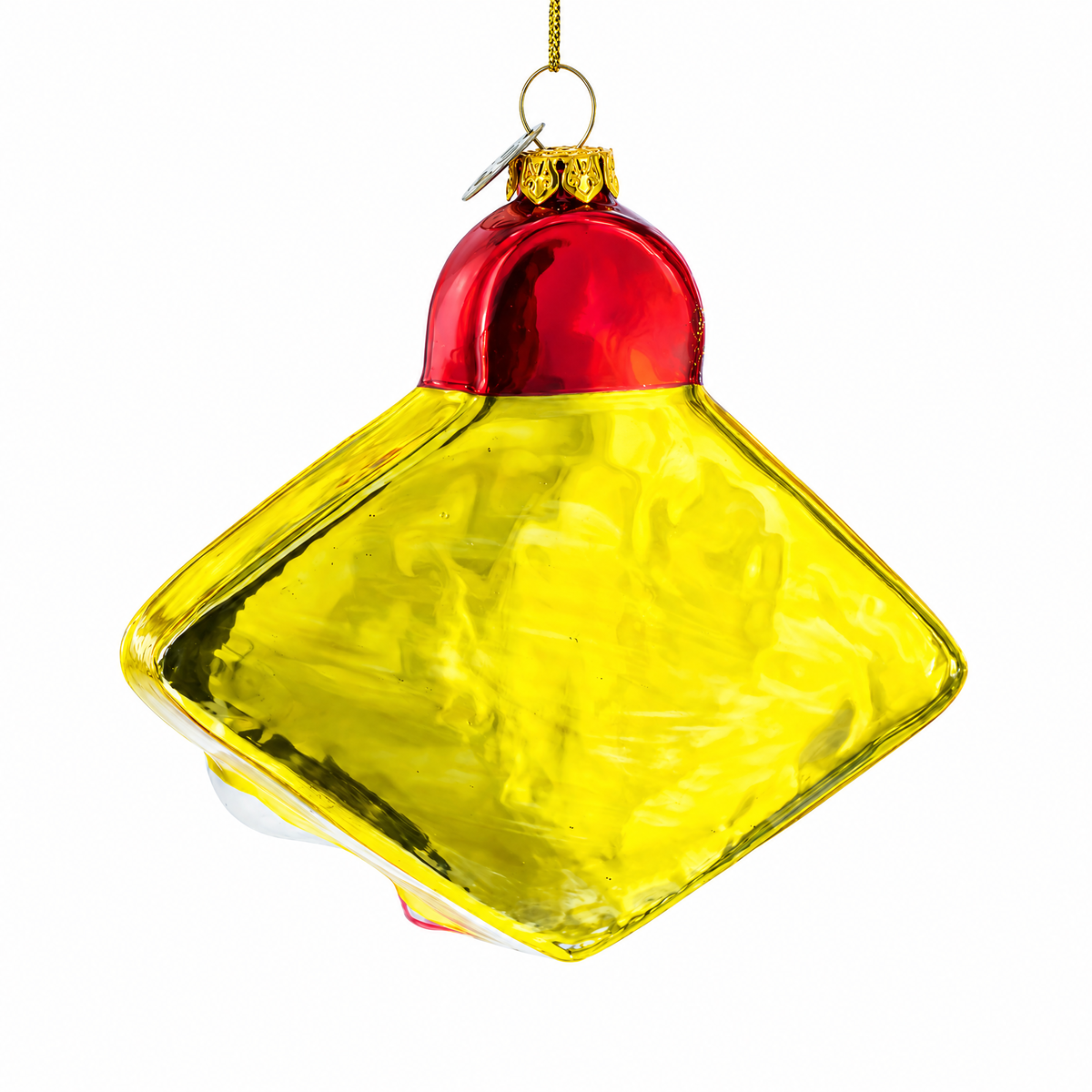 Casino Sign Glass Christmas Ornament