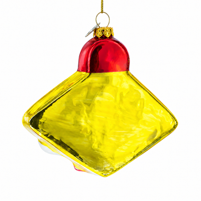 Casino Sign Glass Christmas Ornament