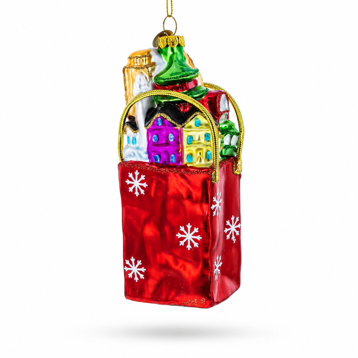 I Love San Francisco Glass Christmas Ornament