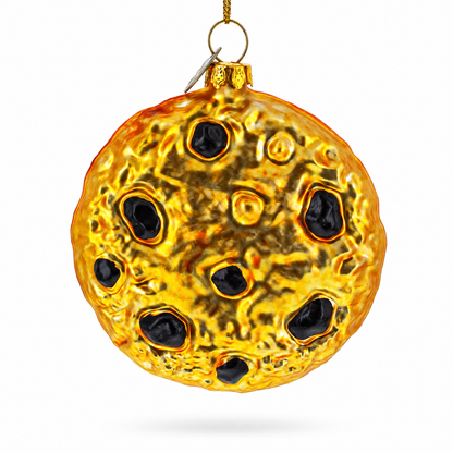 Chocolate Chip Cookie Glass Christmas Ornament