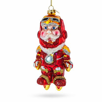 Aviator Pilot Glass Christmas Ornament