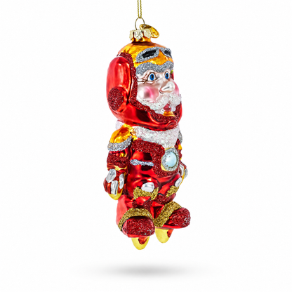 Aviator Pilot Glass Christmas Ornament