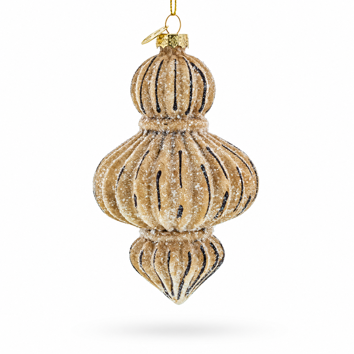 Vintage-Inspired Finial Glass Christmas Ornament