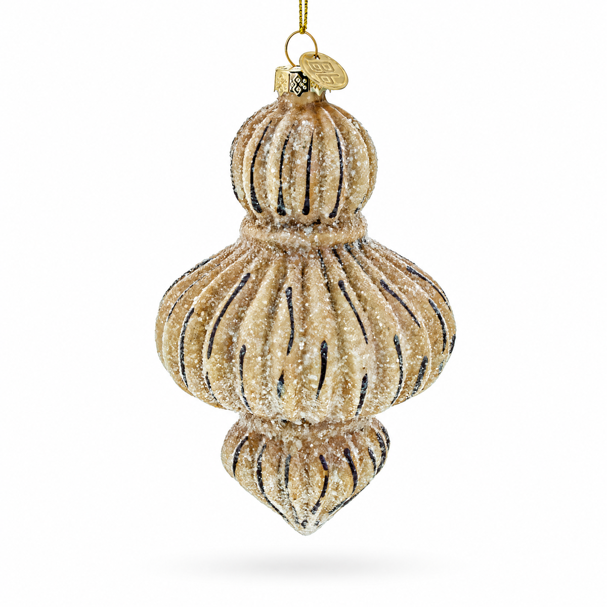 Vintage-Inspired Finial Glass Christmas Ornament
