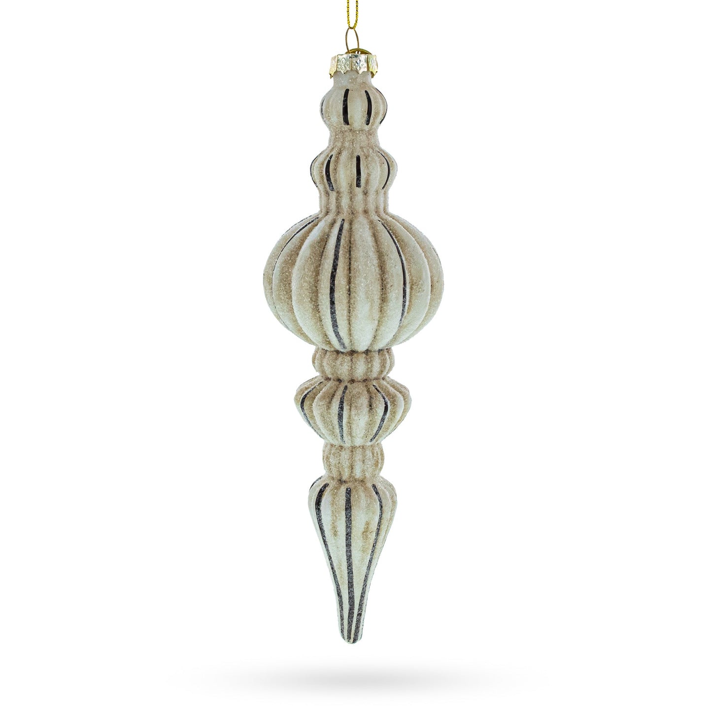 Vintage-Inspired Finial Glass Christmas Ornament
