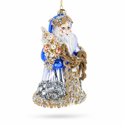 Did Moroz with Rope Glass Christmas Ornament