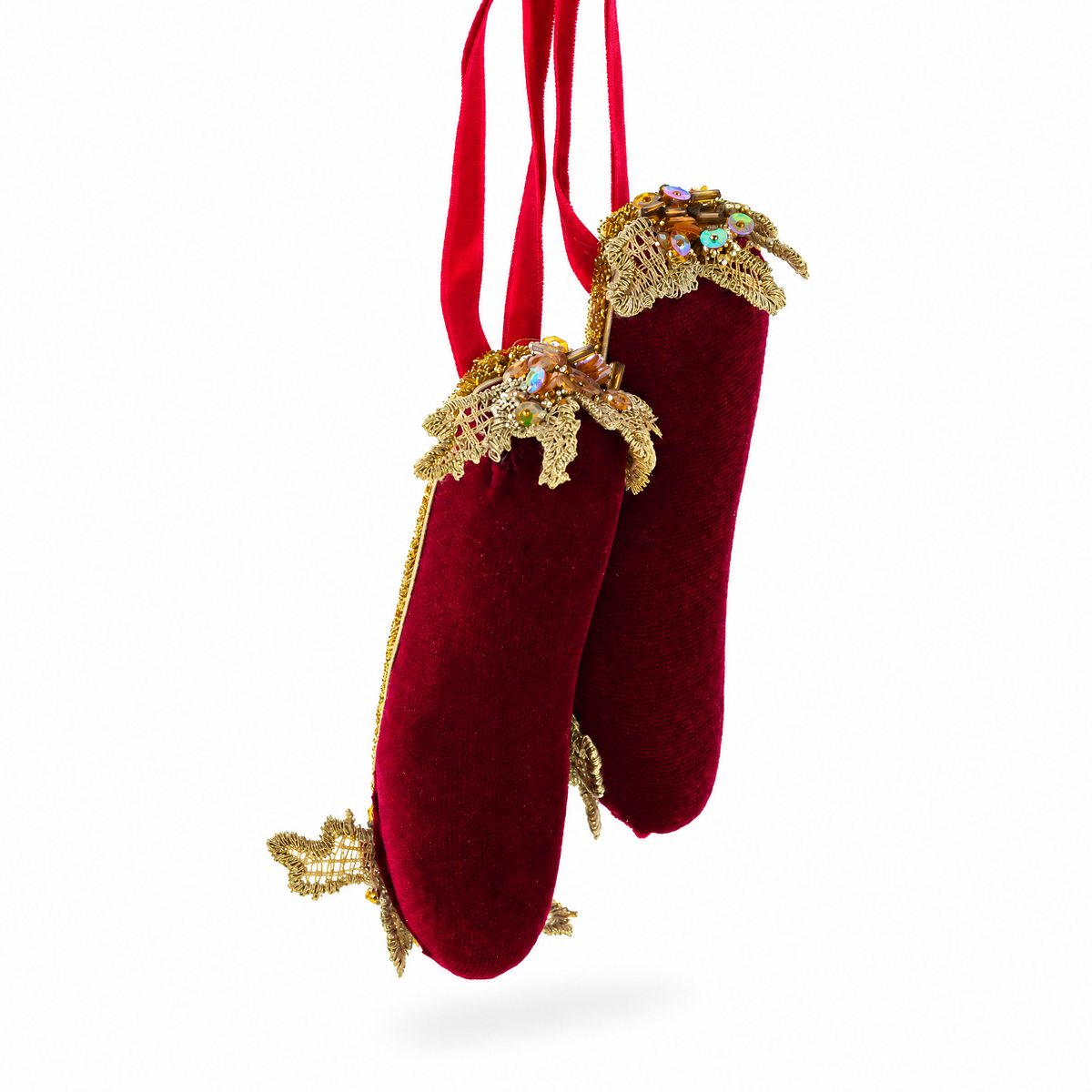 Red Shoes Glass Christmas Ornament