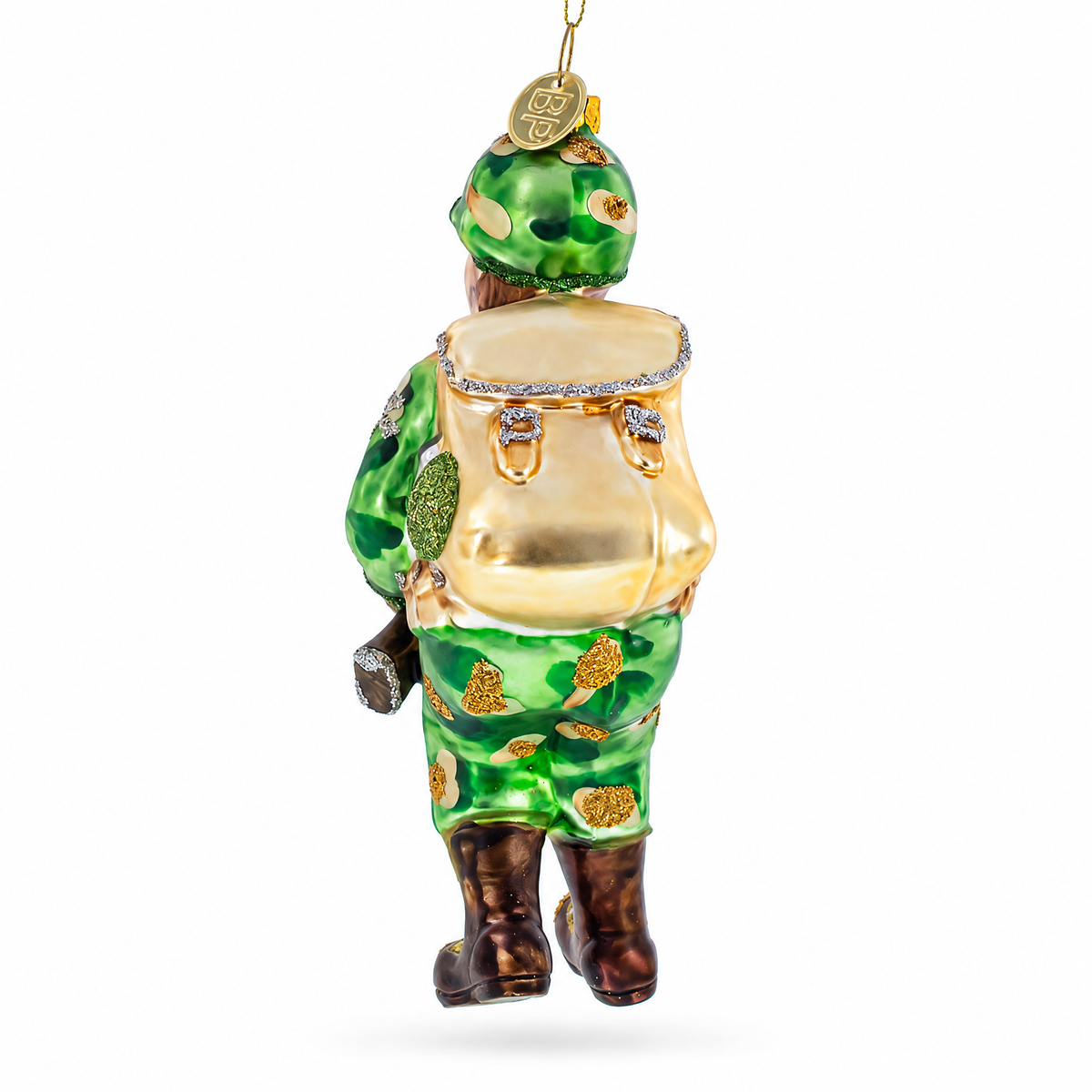 Soldier Glass Christmas Ornament