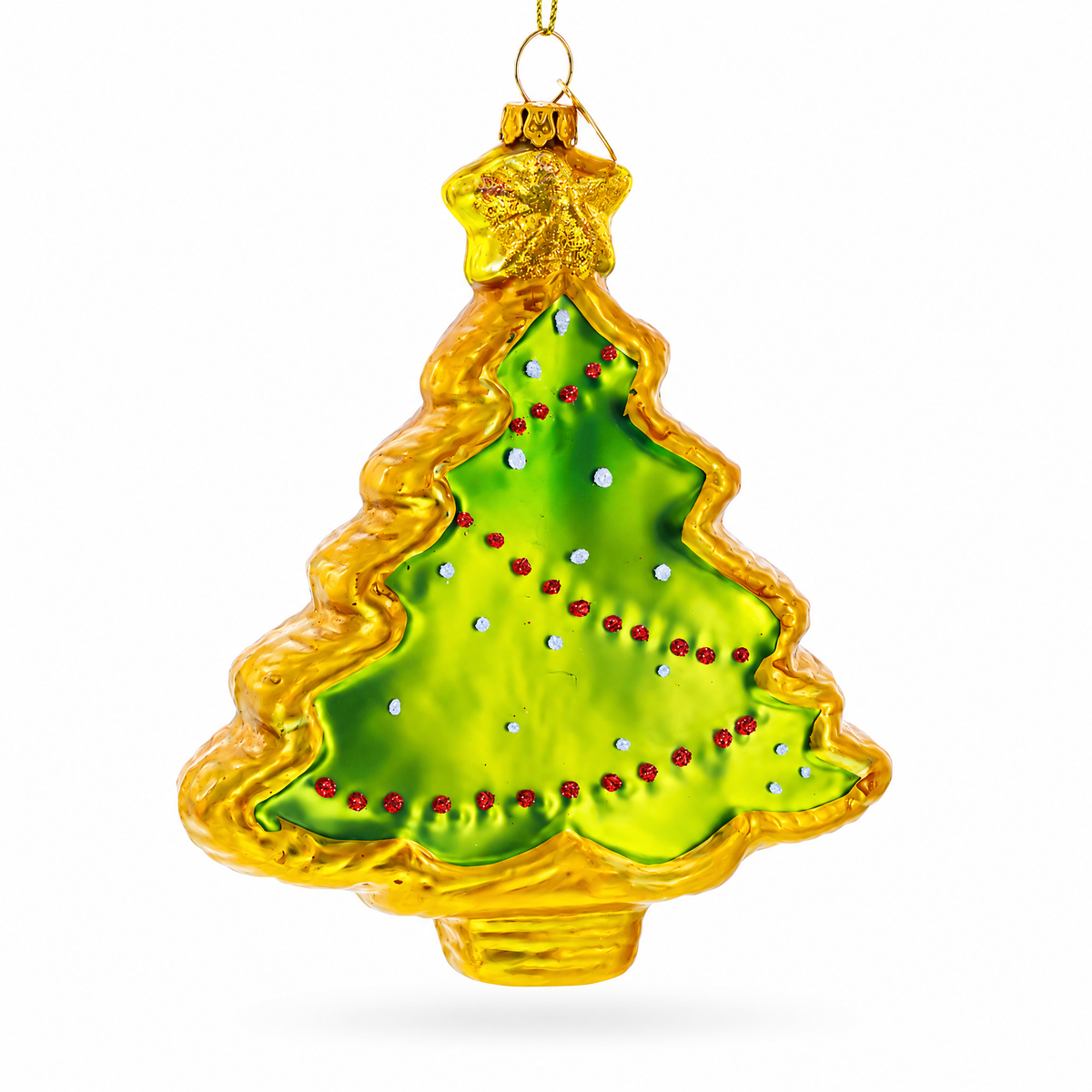 Snowman NOEL Christmas Tree Glass Ornament