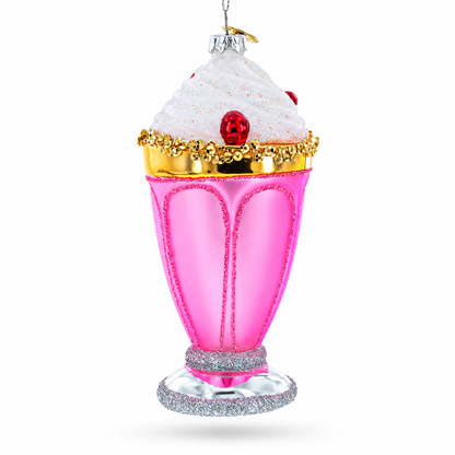 Pink Glass Shake Glass Christmas Ornament