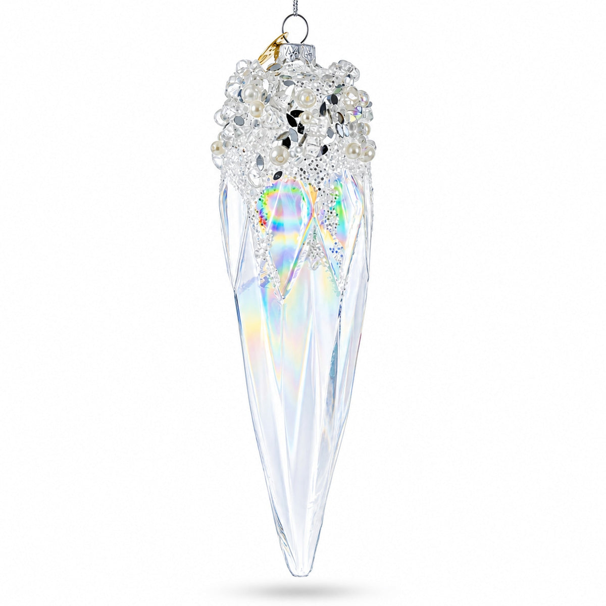 Sparkling Crystal Glass Christmas Ornament
