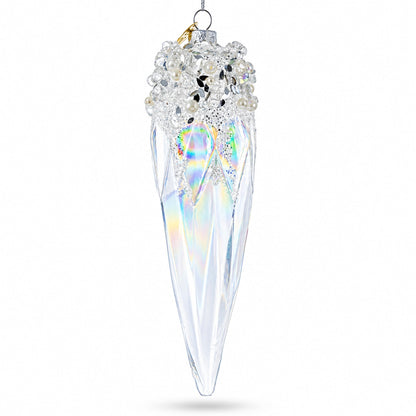 Sparkling Crystal Glass Christmas Ornament