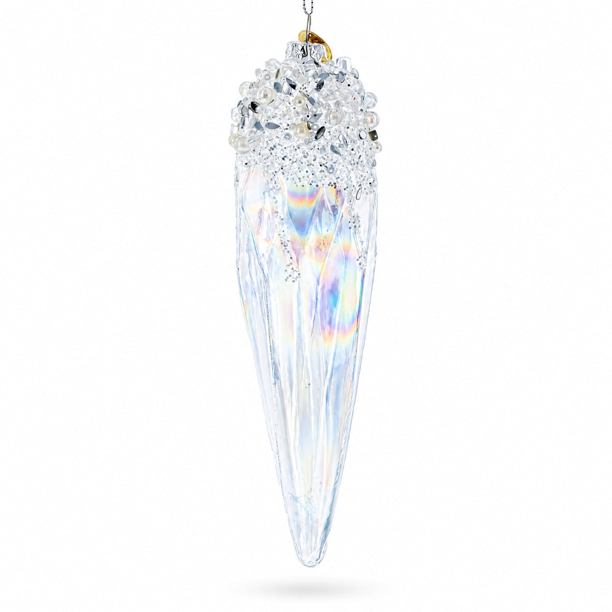 Sparkling Crystal Glass Christmas Ornament