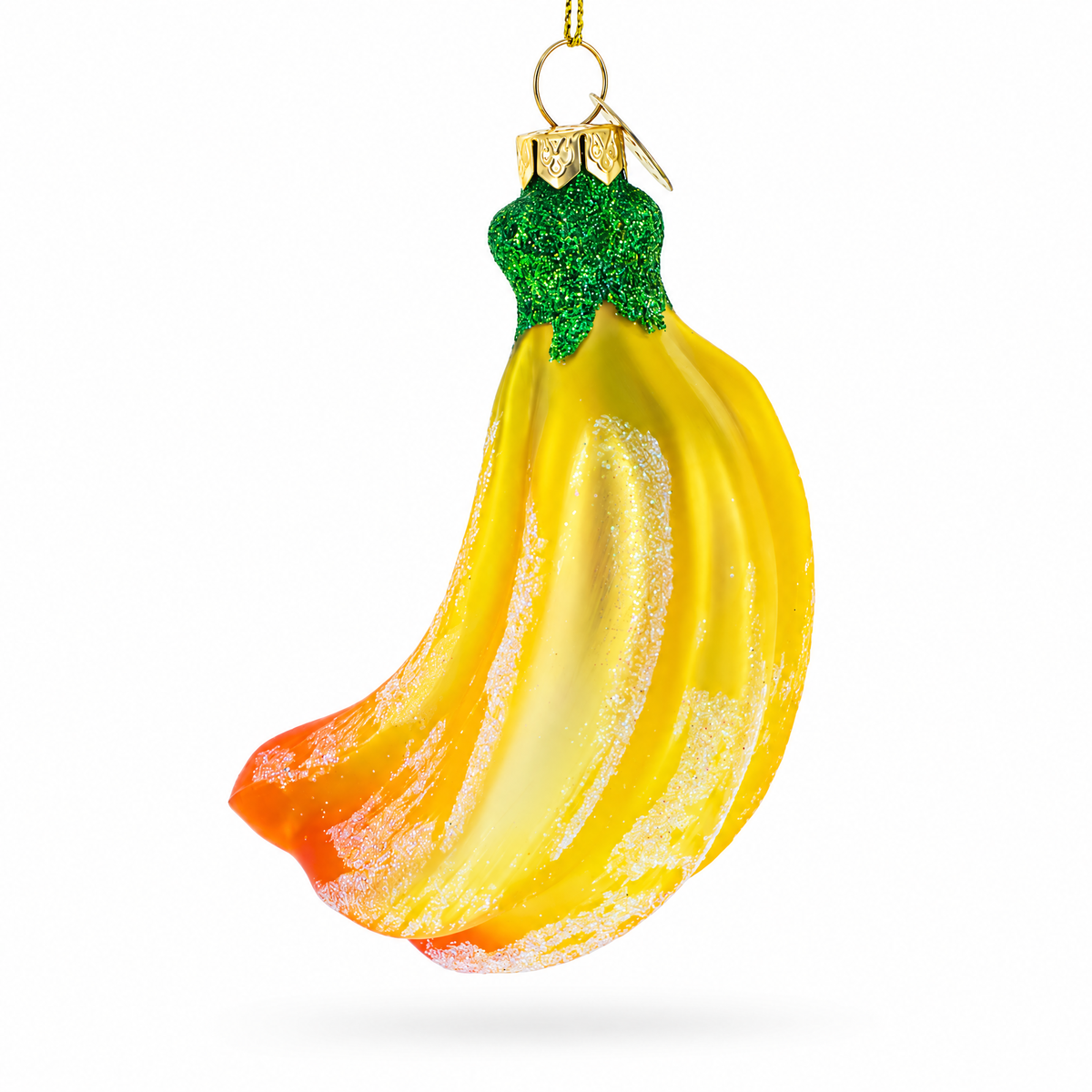 Bananas Glass Christmas Ornament