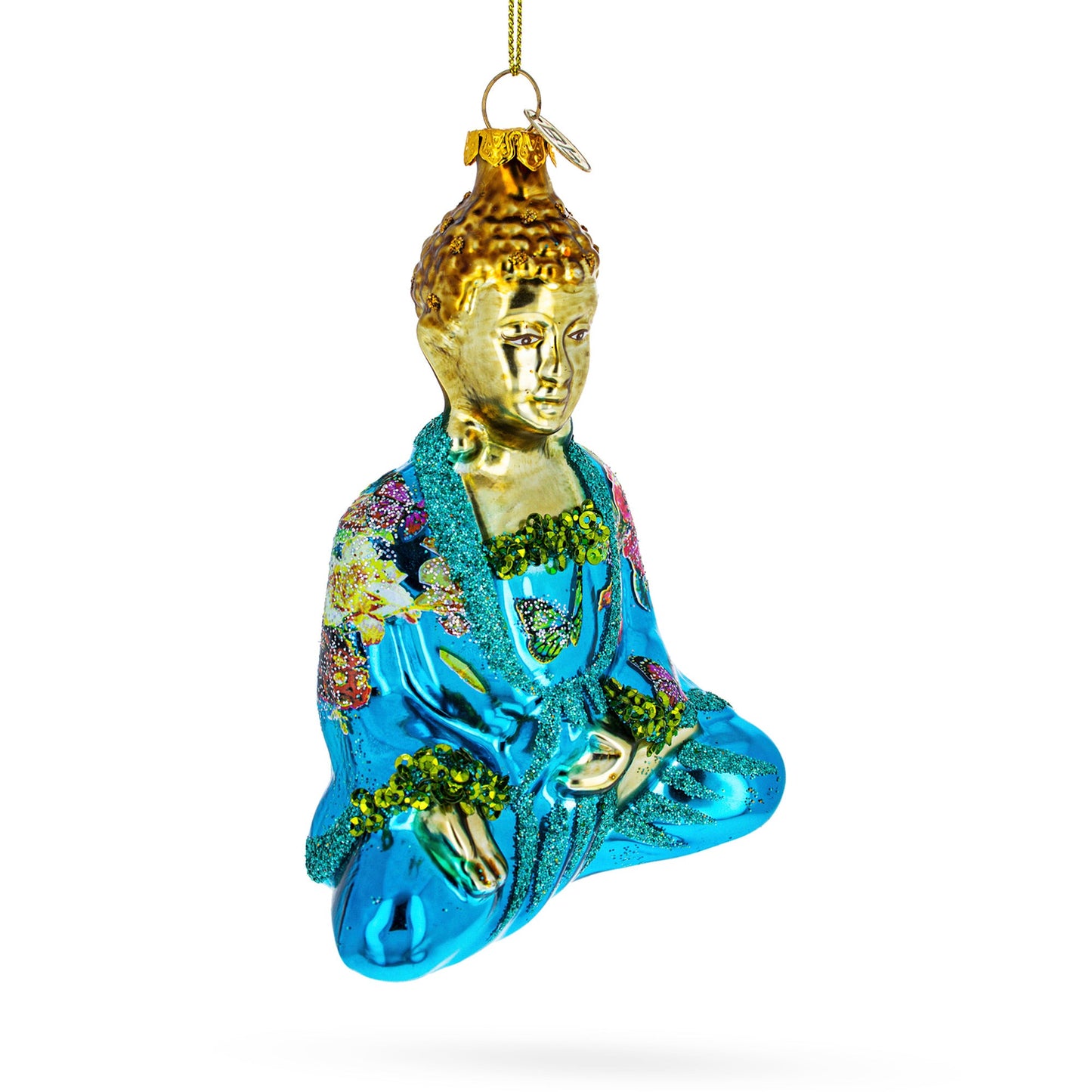 Buddha Glass Christmas Ornament