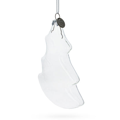 Christmas Tree Clear Glass Christmas Ornament