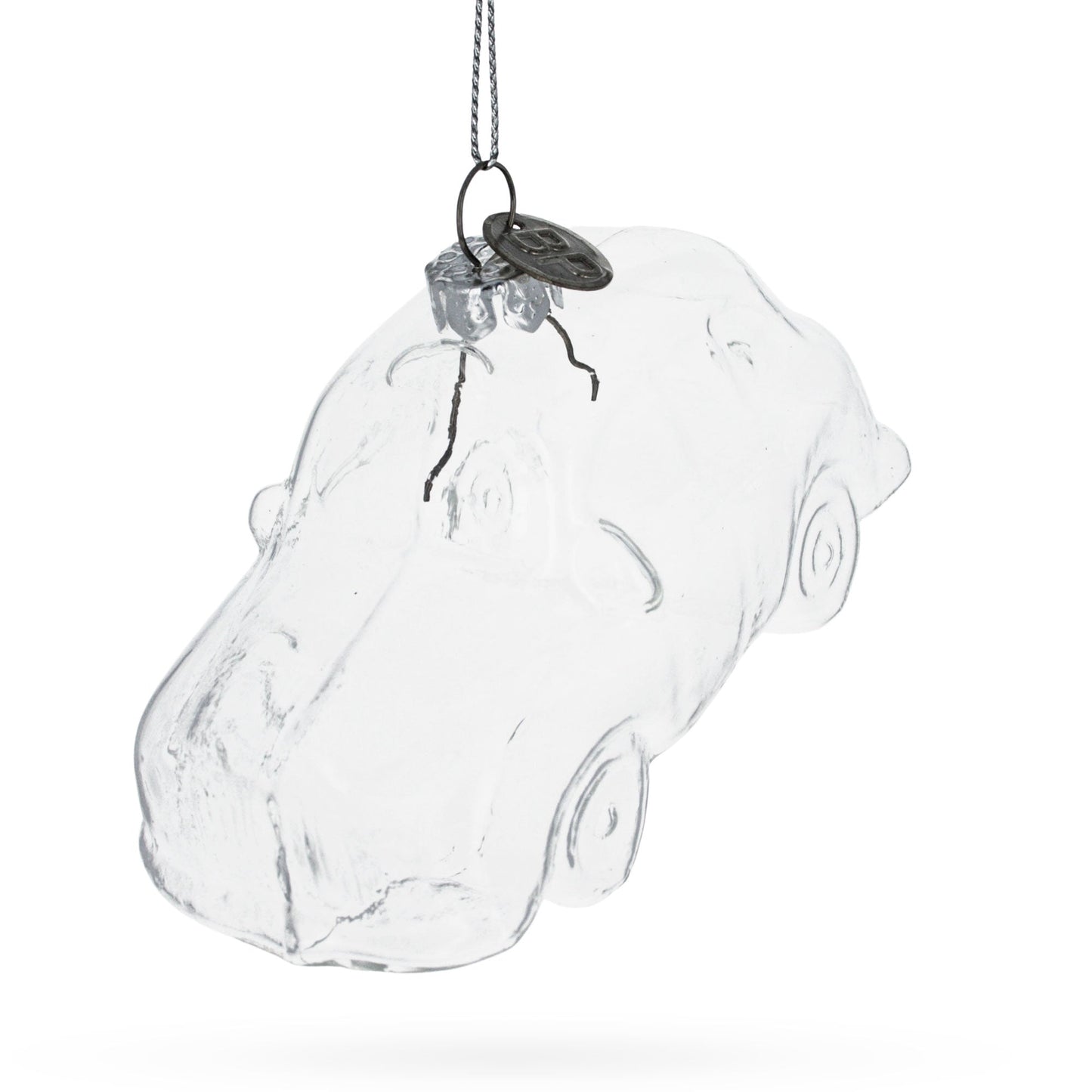 Car Clear Glass Christmas Ornament