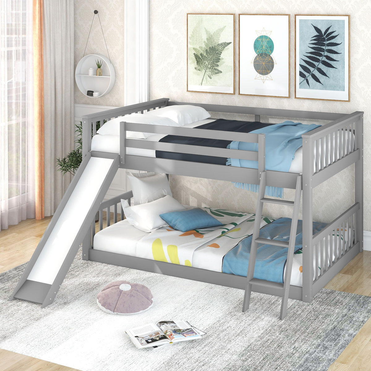 Bunk Bed & Convertible Slide And Ladder