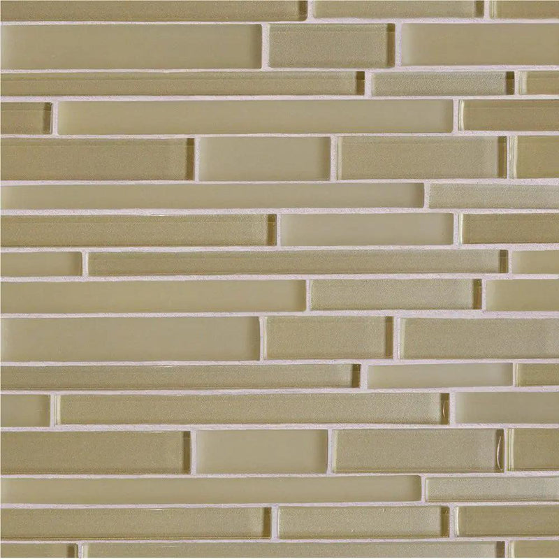 Cedro Gloss/matte Interlocking Slides Glass Mosaics 12x12