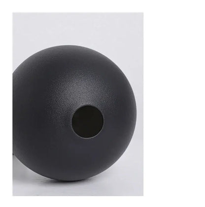 Matte black spherical ceramic vase set of 3 – living room decor
