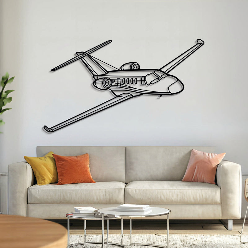 Citation M2 Angle Metal Aircraft Wall Art - NCP0049, angle view