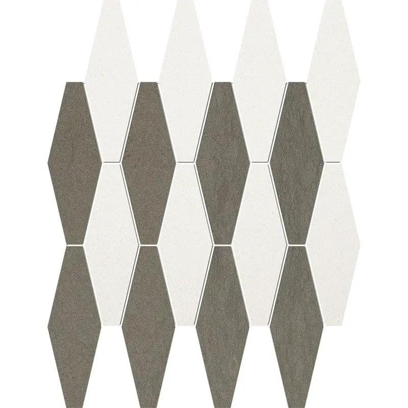 Paris Honed Rhomboid Blend Limestone Mosaics 11x14 15/16