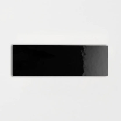 Midnight Glossy Subway Ceramic Tiles 4x12