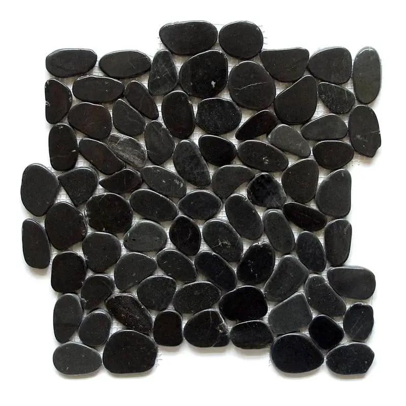 Charcoal Natural Pebble Mosaics 12x12