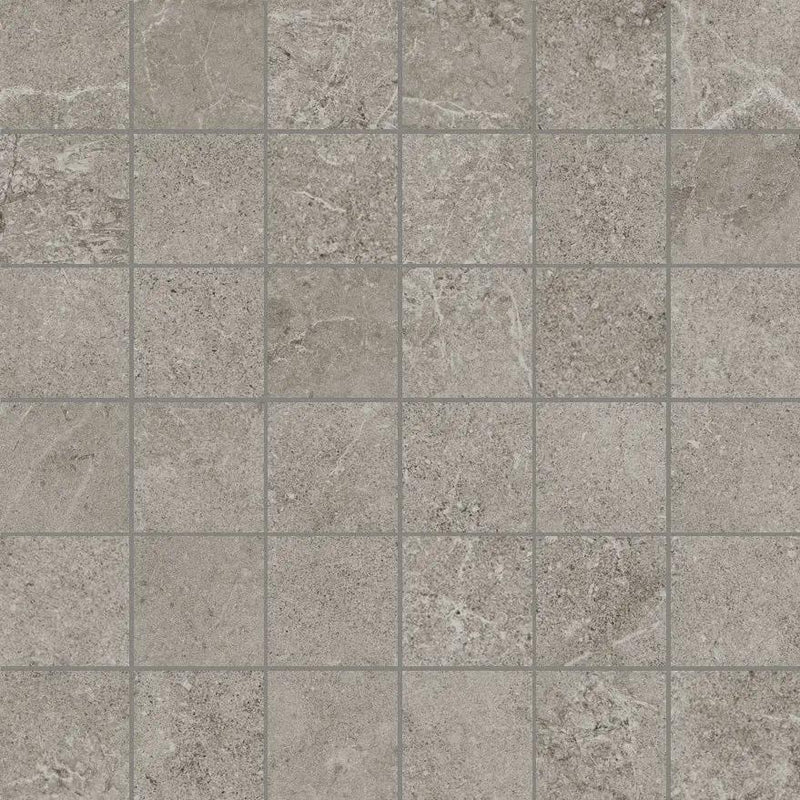 Charleston Grey Mosaic A Porcelain Mosaics 12x12