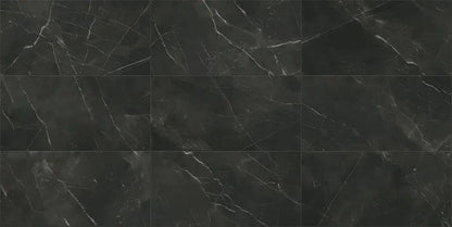 Charme Evo Calacatta Black Bullnose Marble Look Porcelain Moldings 3x24