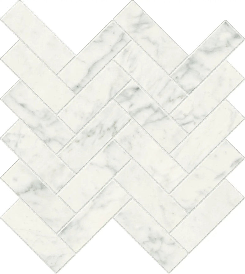 Charme Evo Michelangelo Extra White Bullnose Marble Look Porcelain Moldings 3x24