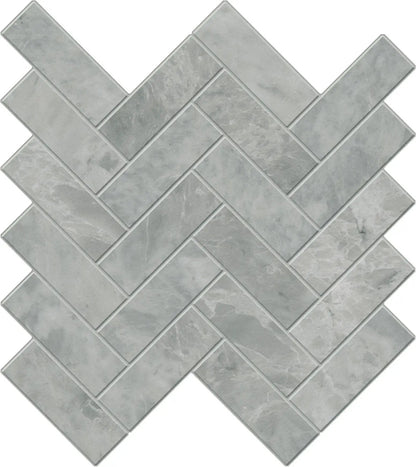 Charme Evo Pearl Grey Bullnose Marble Look Porcelain Moldings 3x24