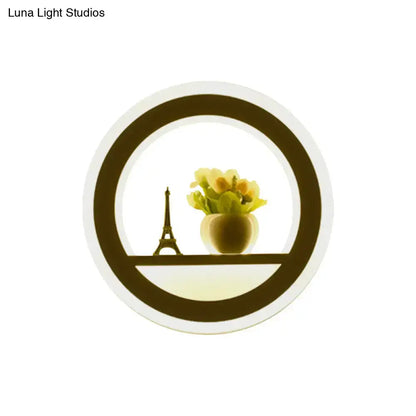 Cheerful white smiling sun led wall sconce bedroom light