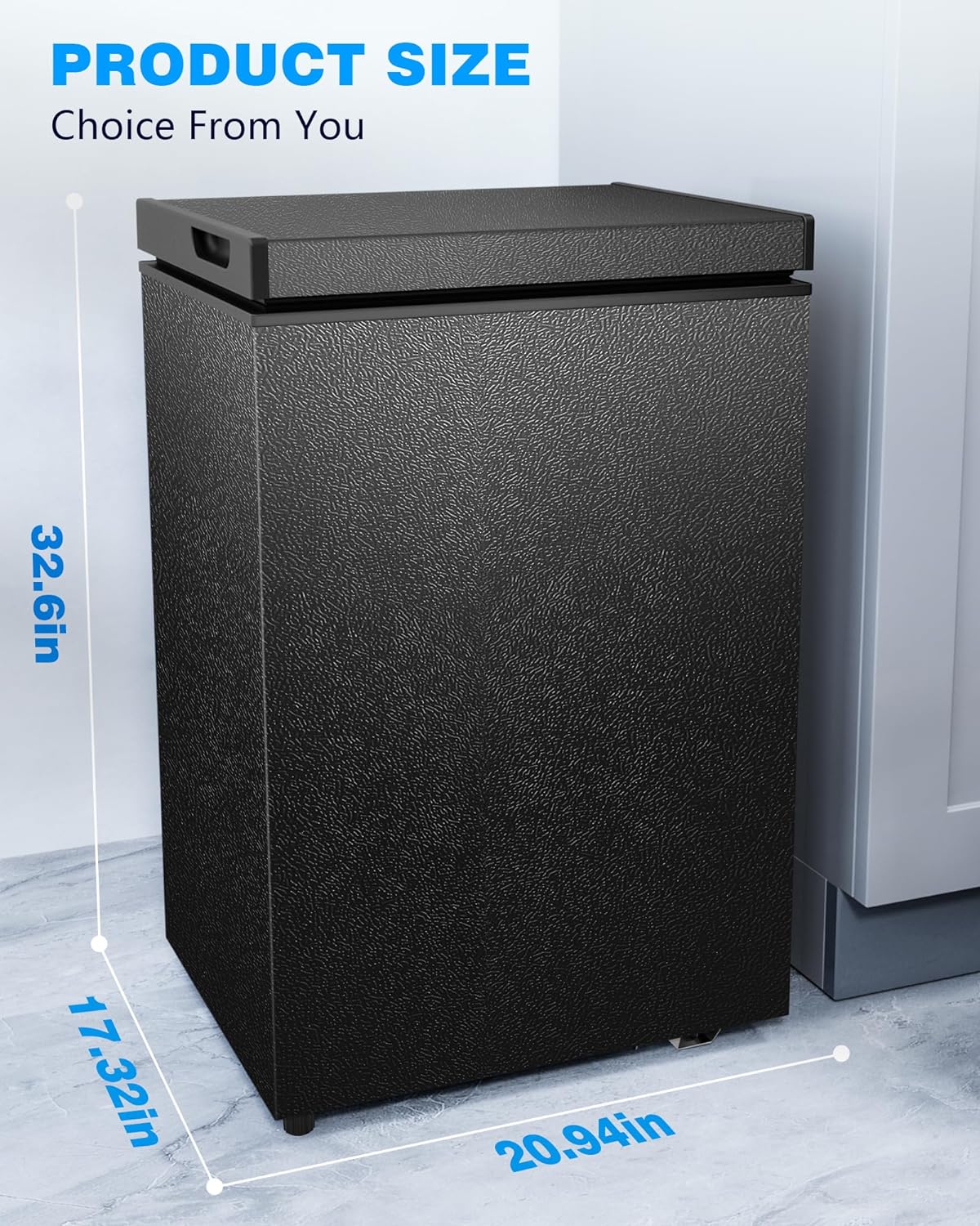 Chest Freezer with Removable Basket