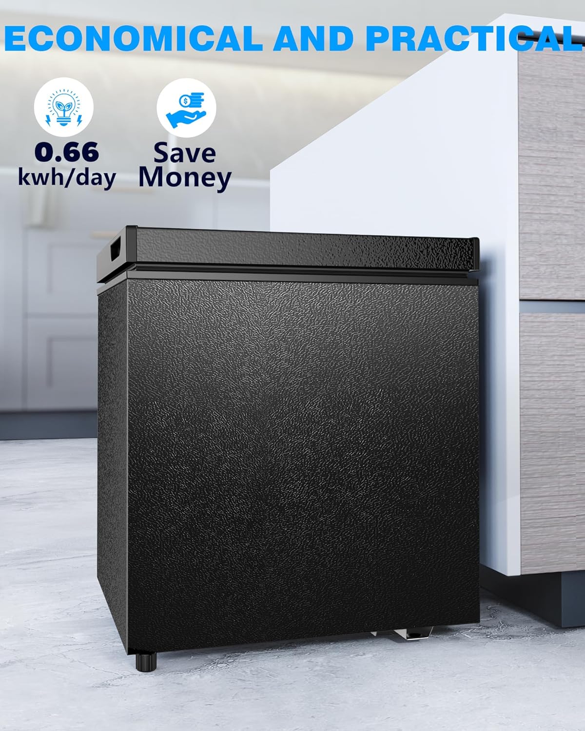 Chest Freezer with Removable Basket