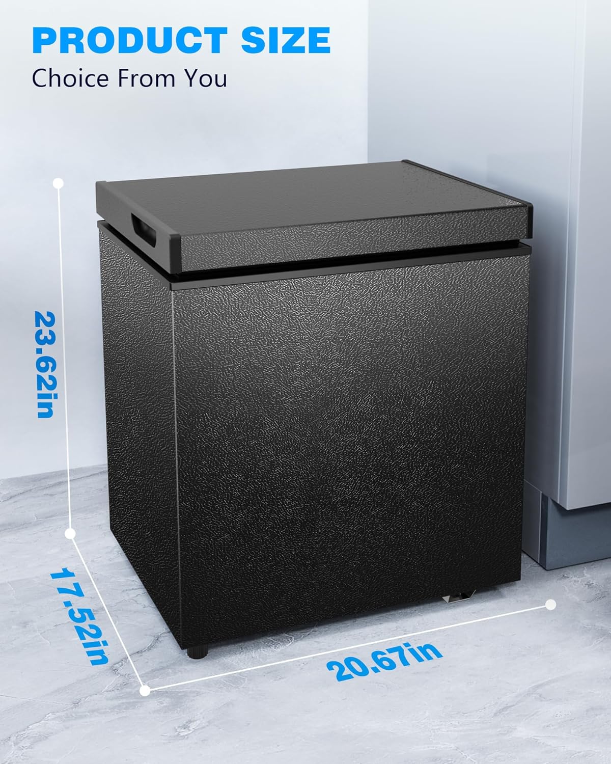 Chest Freezer with Removable Basket