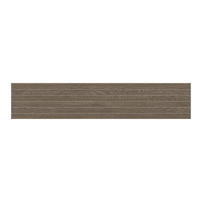 Almond Matte Groove Wood Look Porcelain Mosaics 8x40