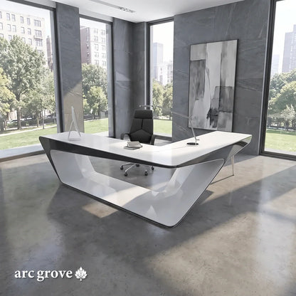 Chevron · L-Shaped Executive Desk