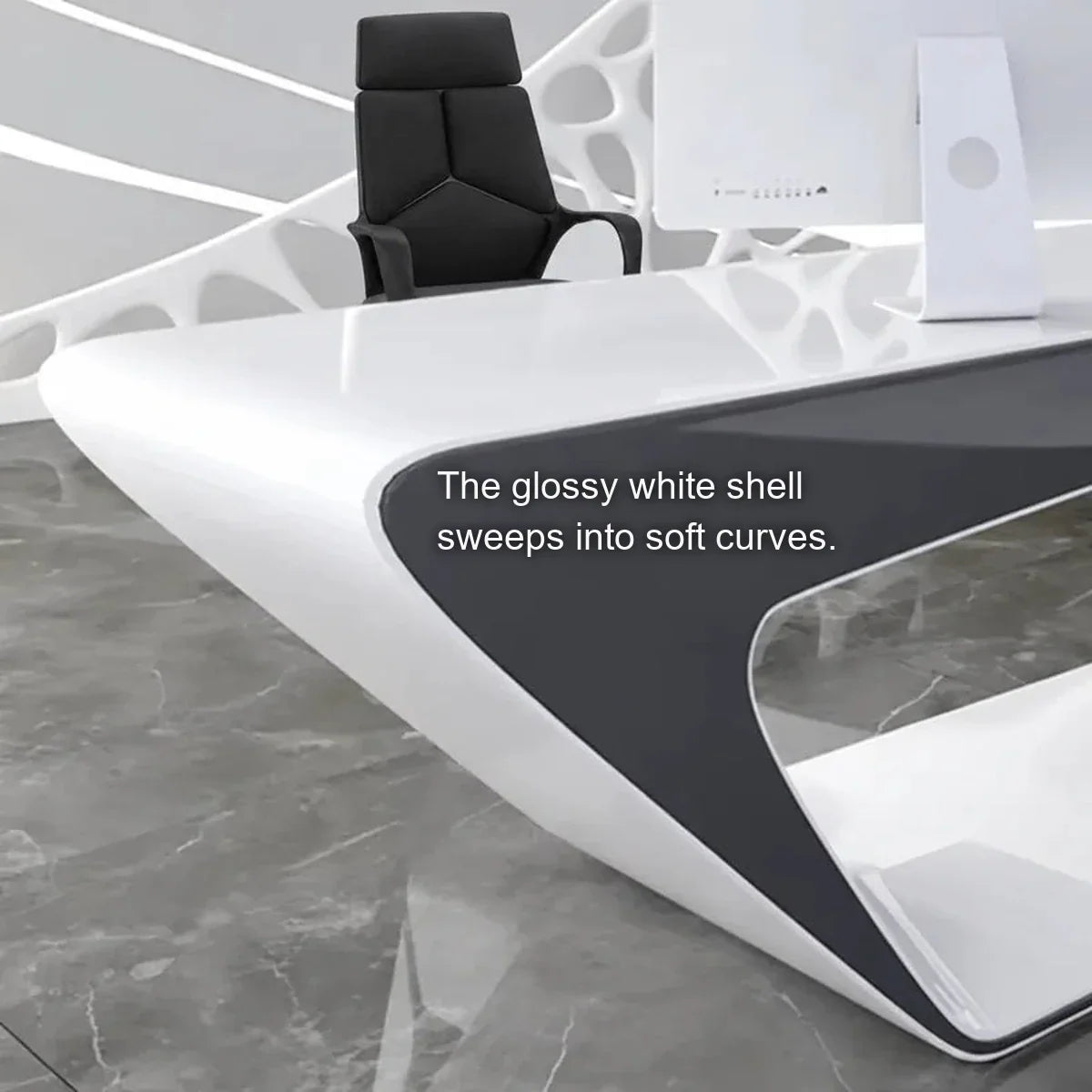 Chevron · L-Shaped Executive Desk