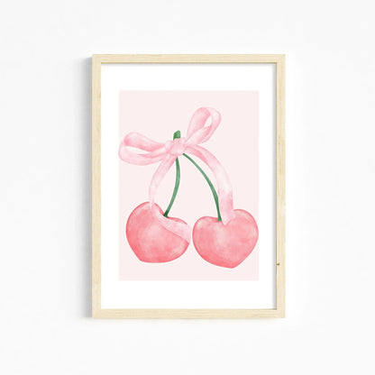 DecorBites™ Chic Pink Wall Art for Girls' Room