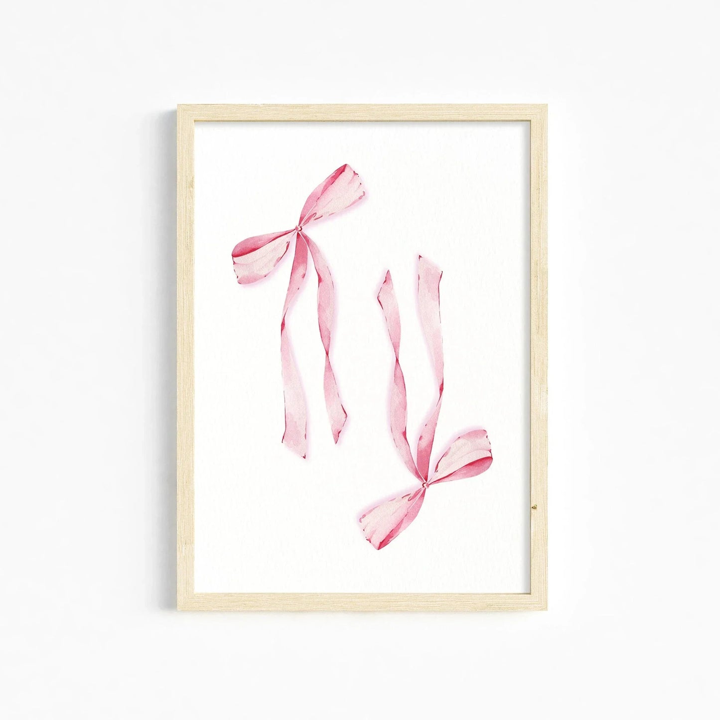 DecorBites™ Chic Pink Wall Art for Girls' Room