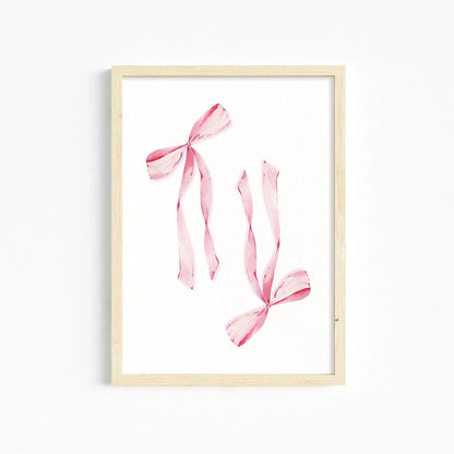 DecorBites™ Chic Pink Wall Art for Girls' Room