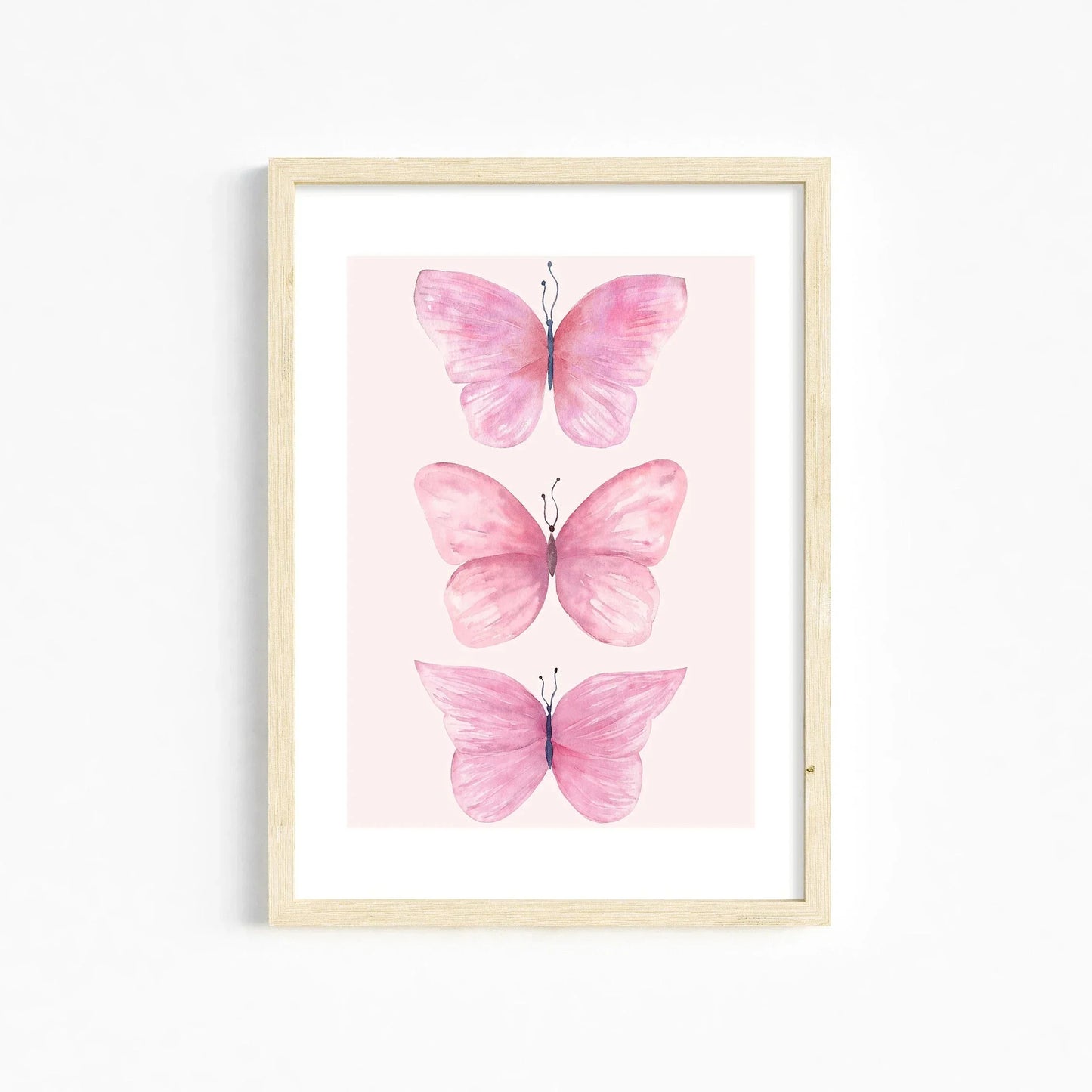 DecorBites™ Chic Pink Wall Art for Girls' Room