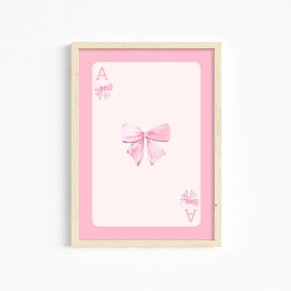 DecorBites™ Chic Pink Wall Art for Girls' Room