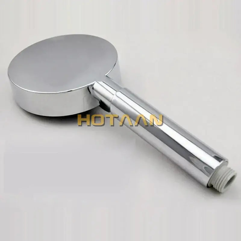 Chrome 5-function hand shower with gray grip bathroom sprayer
