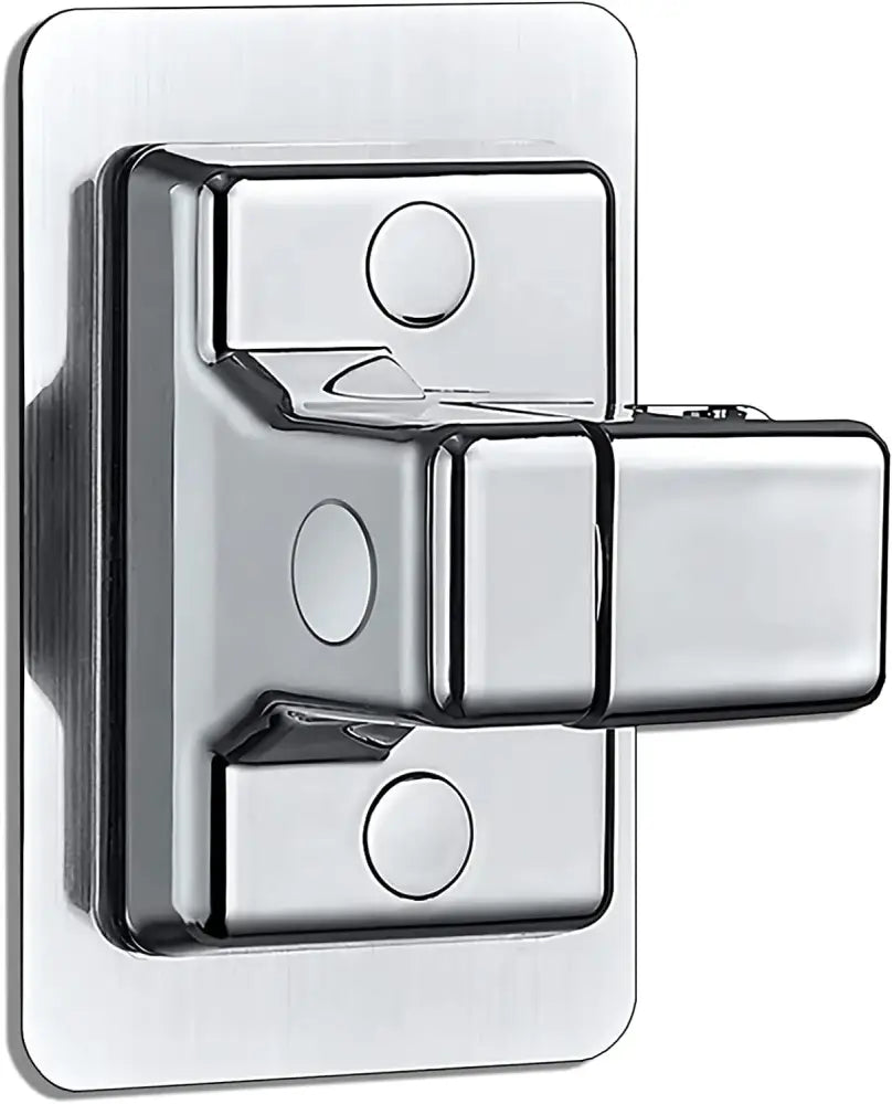 Chrome adjustable shower head holder with hose for bathroom