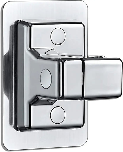 Chrome adjustable shower head holder with hose for bathroom