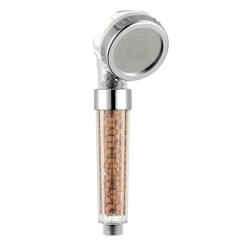 Chrome anion spa shower head high pressure water saving bathroom nozzle