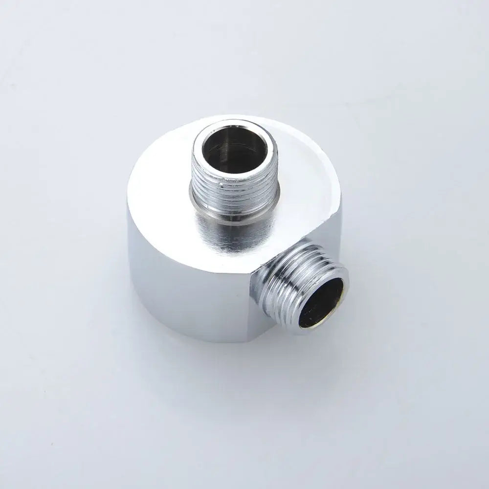 Chrome brass shower diverter valve water separator tee bathroom adapter